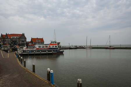 Scenic country side view at Volendam, Netherlandのeditorial素材