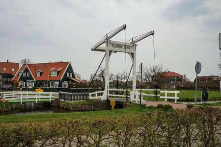 The windmills at Zaan Schaans, Netherlandのeditorial素材
