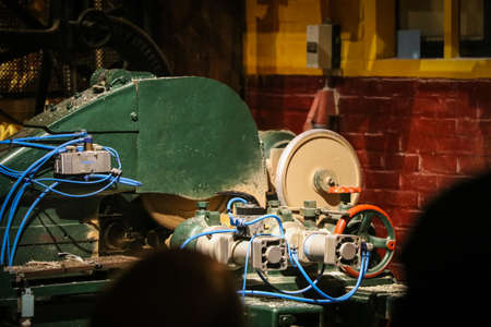 Wooden shoes factory in Volendam, Netherlandのeditorial素材