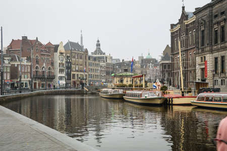 Cityscape of Amsterdam CIty, Netherlandのeditorial素材