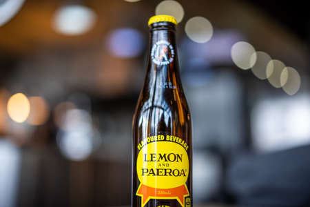 Lemon & Paeroa, also known as L&P, is a sweet soft drink manufactured in New Zealand.のeditorial素材