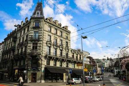 Lucerne is a city in central Switzerland, in the German-speaking portion of the country. Lucerne is the capital of the canton of Lucerne and part of the district of the same nameのeditorial素材