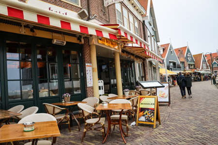 Scenic country side view at Volendam, Netherlandのeditorial素材