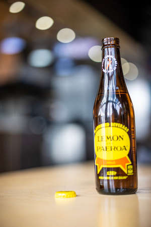 Lemon & Paeroa, also known as L&P, is a sweet soft drink manufactured in New Zealand.のeditorial素材
