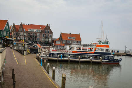 Scenic country side view at Volendam, Netherlandのeditorial素材