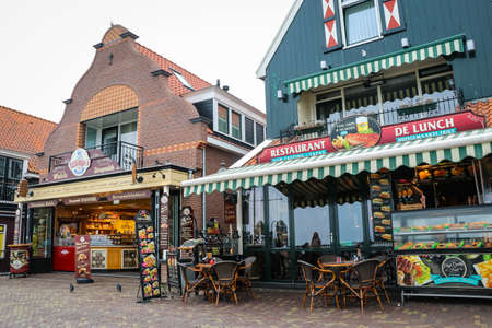 Scenic country side view at Volendam, Netherlandのeditorial素材