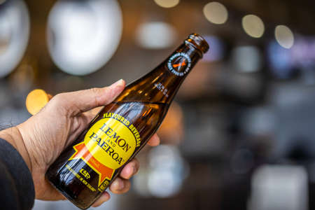 Lemon & Paeroa, also known as L&P, is a sweet soft drink manufactured in New Zealand.のeditorial素材