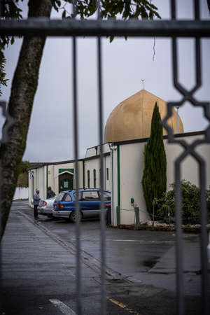 The Christchurch mosque is the place where they were two consecutive terrorist shooting attacks at mosques in Christchurch, New Zealandのeditorial素材