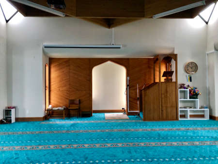 The Christchurch mosque is the place where they were two consecutive terrorist shooting attacks at mosques in Christchurch, New Zealandのeditorial素材