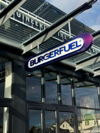 BurgerFuel is a New Zealand burger restaurant and franchise with 88 locations in six countries (plus 1 mobile location unit), including 54 locations in New Zealandのeditorial素材