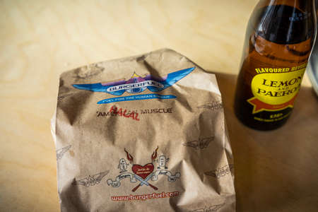 BurgerFuel is a New Zealand burger restaurant and franchise with 88 locations in six countries (plus 1 mobile location unit), including 54 locations in New Zealandのeditorial素材