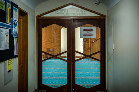 The Christchurch mosque is the place where they were two consecutive terrorist shooting attacks at mosques in Christchurch, New Zealandのeditorial素材