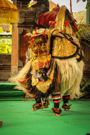 Balinese Traditional Barong Dance. In traditional Barong dance performances, he is portrayed in his struggles against Rangda, it is the popular part of Balinese culture.のeditorial素材