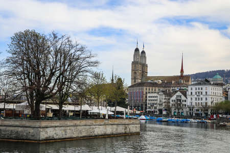 the beautiful city of Zurich, Switzerlandの写真素材