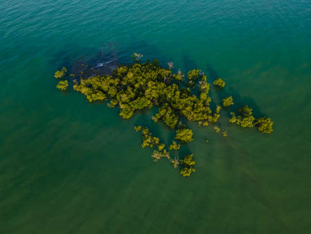 Scenic aerial view of Riau Beach, Port Dicksonの写真素材