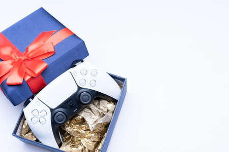 Kuala Lumpur, Malaysia - May 2021. Playstation 5, the next generation gaming console from Sonyのeditorial素材
