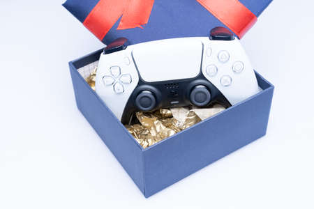 Kuala Lumpur, Malaysia - May 2021. Playstation 5, the next generation gaming console from Sony