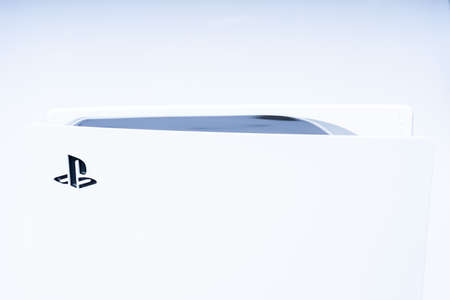 Kuala Lumpur, Malaysia - May 2021. Playstation 5, the next generation gaming console from Sonyのeditorial素材