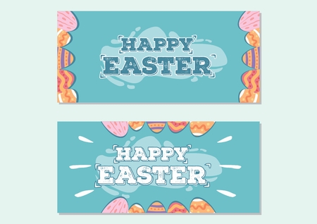 Happy Easter Day Eggのイラスト素材