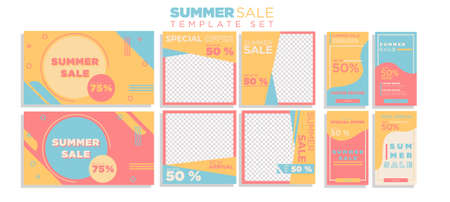 This product can be used for several purposes such as posting on social media such as , and also stories.  This vector template can be used to sell on social media for business purpのイラスト素材