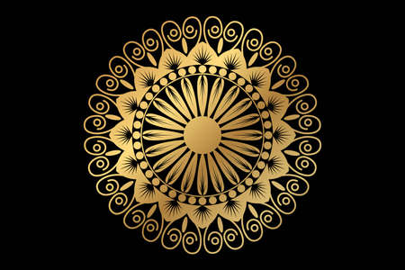 Luxury mandala background with golden arabesque pattern Arabic Islamic east style. Ramadan Style Decorative mandala. Mandala for print, poster, cover, brochure, flyer, banner This vector design can be used for business, templates and more. easy to use and editのイラスト素材