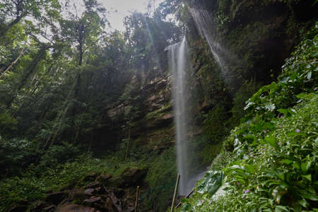Baboi Waterfall locate at Pos Data Bila, Sarawaの写真素材