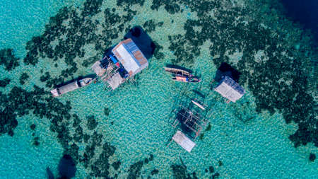 House of Palauh, the small tribe in Sabahの写真素材