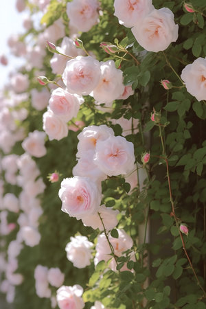 Roses in the garden, Roses are beautiful with a beautiful sunny day.の素材