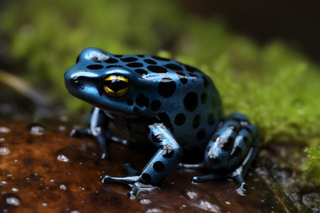 Blue Poison Dart Frog (Dendrobates tinctorius)の素材