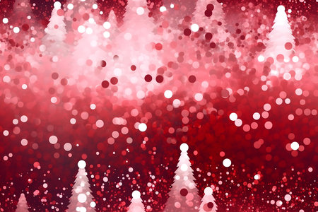 christmas background with bokeh lights and snowflakes.の素材