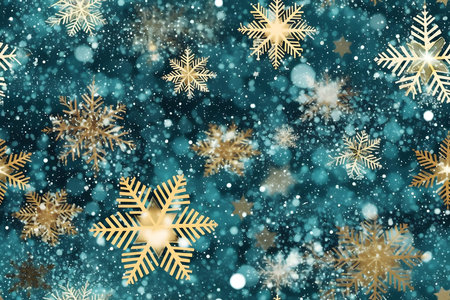Christmas background with snowflakes and stars. Festive background.の素材