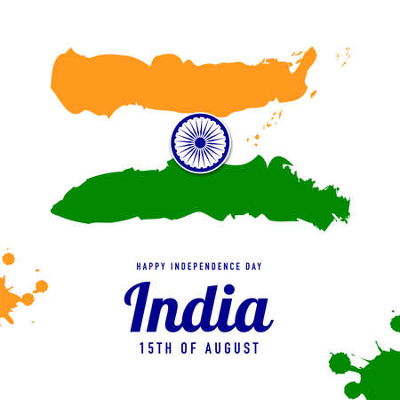 India Independence Day Background. Vector Illustration.のイラスト素材