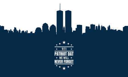 Patriot Day Background. We Will Never Forget. Vector Illustrationのイラスト素材