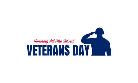 Vector illustration of Veterans Day. Honoring all who served.のイラスト素材