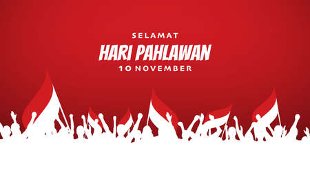 Heroes Day Background. Translate : Happy Heroes Day, November 10. Vector Illustration.のイラスト素材