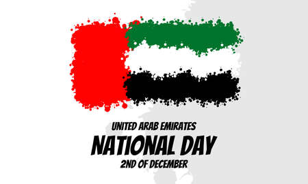 United Arab Emirates National Day Background. Vector Illustration.のイラスト素材