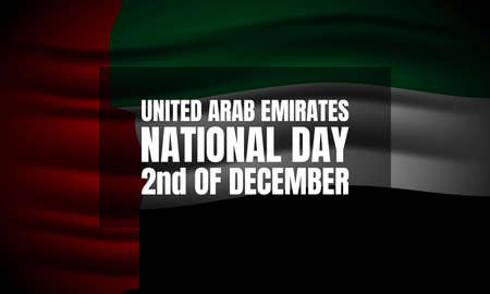 United Arab Emirates National Day Background. Vector Illustration.のイラスト素材