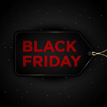 Black Friday Background. Good for Banner or Poster. Vector Illustration.のイラスト素材