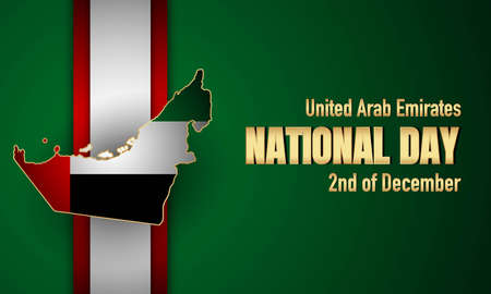 United Arab Emirates National Day Background. Vector Illustration.のイラスト素材