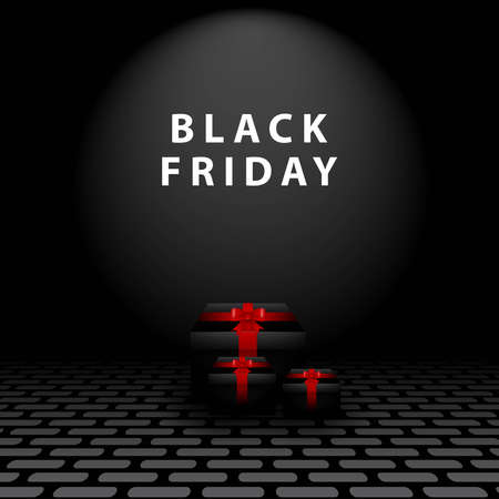 Black Friday Background. Good for Banner or Poster. Vector Illustration.のイラスト素材