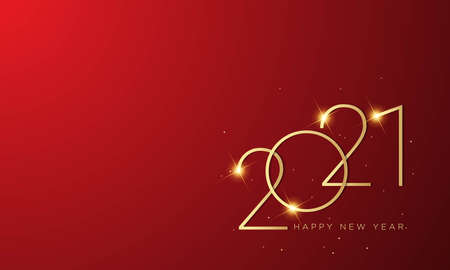2021 Happy New Year Background Design. Greeting Card, Banner, Poster. Vector Illustration.のイラスト素材