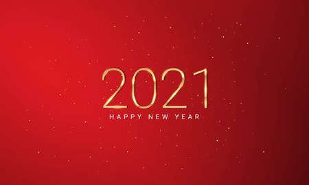 2021 Happy New Year Background Design. Greeting Card, Banner, Poster. Vector Illustration.
