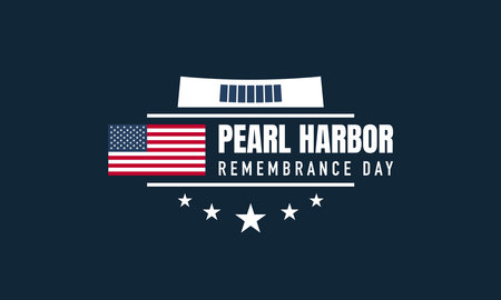 Pearl Harbor Remembrance Day Background. Vector Illustration.のイラスト素材