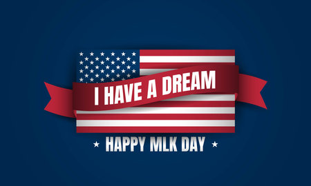 Martin Luther King Jr. Day Background. I Have A Dream. Vector Illustration.のイラスト素材