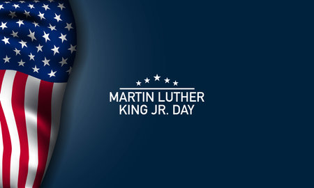 Martin Luther King Jr. Day Background Design. Vector Illustration.のイラスト素材