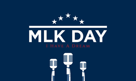 Martin Luther King Jr. Day Background. I Have A Dream. Vector Illustration.のイラスト素材