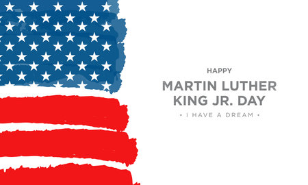 Martin Luther King Jr. Day Background. I Have A Dream. Vector Illustration.のイラスト素材