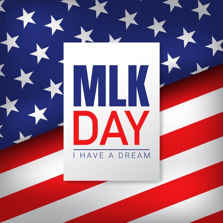 MLK Day Background. I Have A Dream. Vector Illustration.のイラスト素材