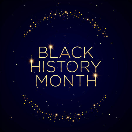 Black History Month Background Design. Greeting Card, Banner, Poster. Vector Illustration.のイラスト素材