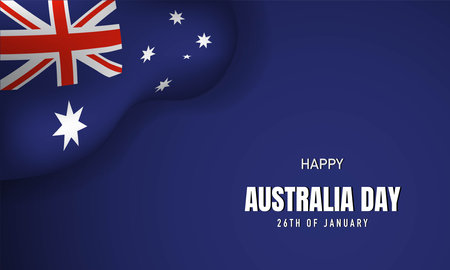 Australia Day Background Design. 26th of January. Vector Illustration.のイラスト素材